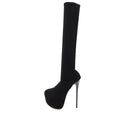 Cuissardes à talons plateforme pour femme