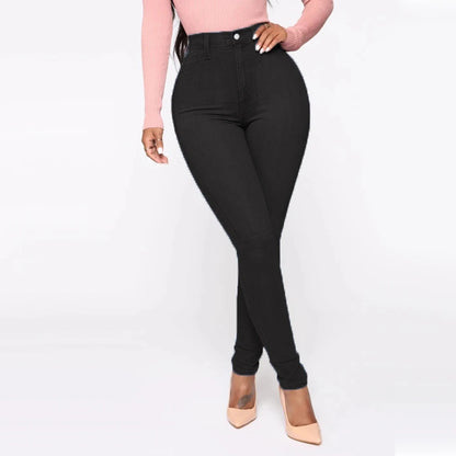 Jean slim taille haute pour femme