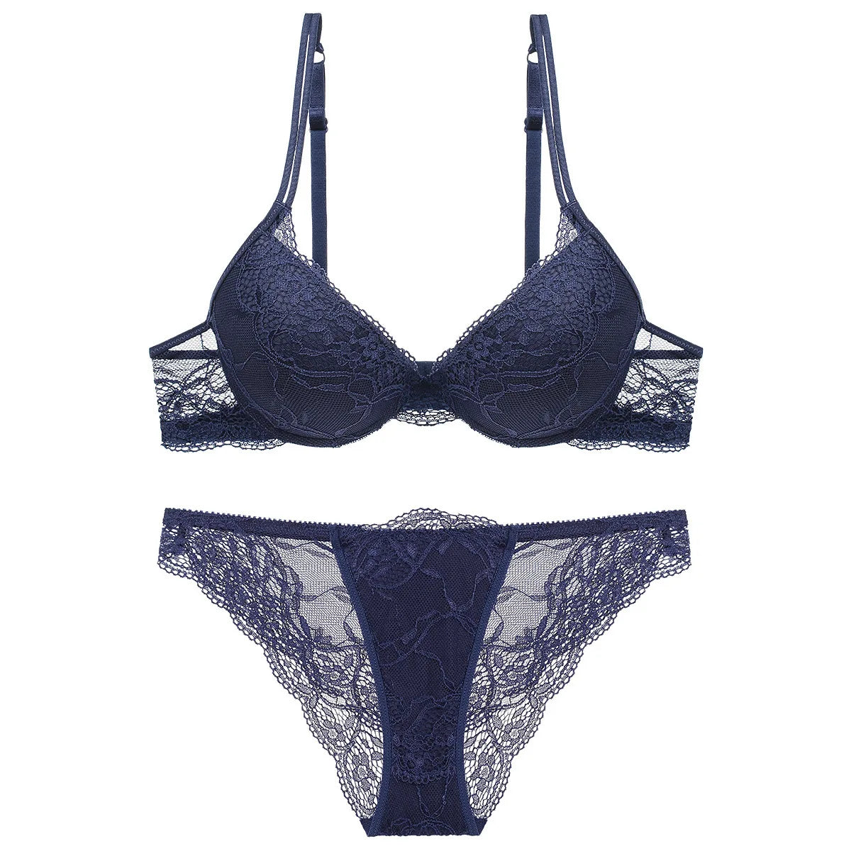 Ensembles de lingeries Soutien-gorge en coton fin brodé pour femme