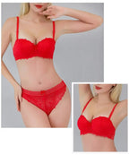 Ensemble de soutien-gorge Push Up en dentelle pour femmes