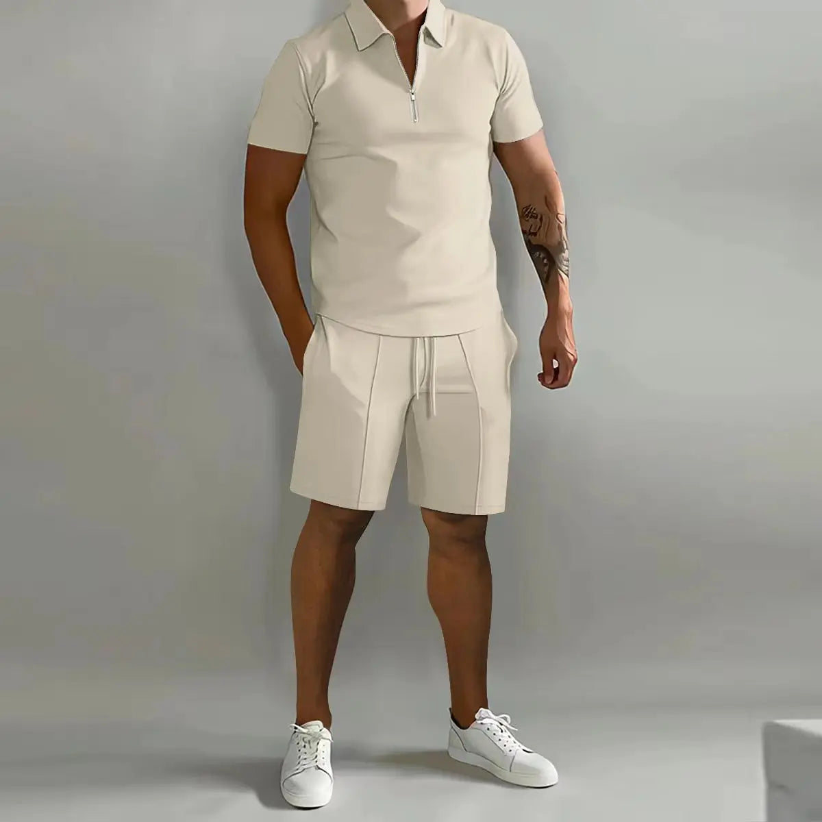 Ensemble Polo à manches courtes et shorts pour hommes