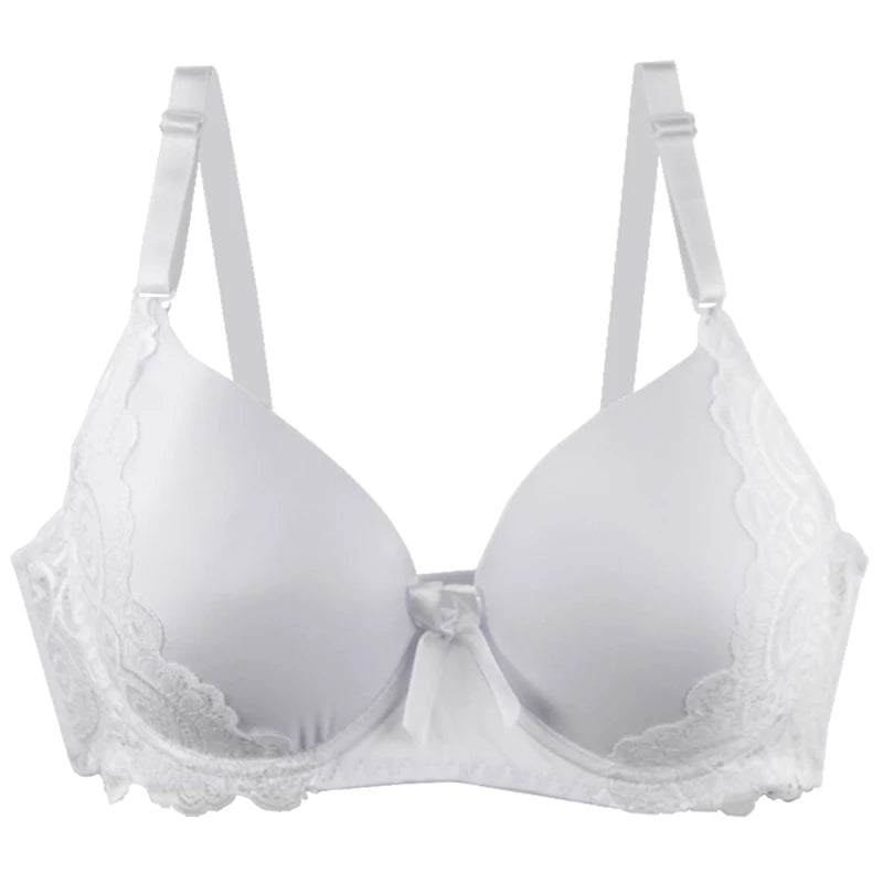 Soutien-gorge rembourré Push Up en dentelle pour femmes