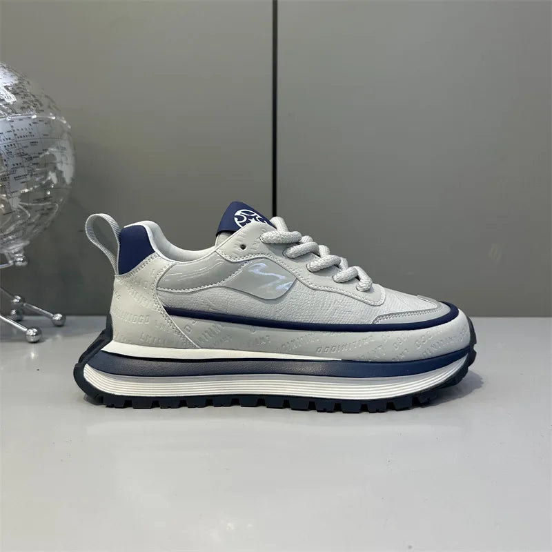 Baskets épaisses à semelle souple pour hommes