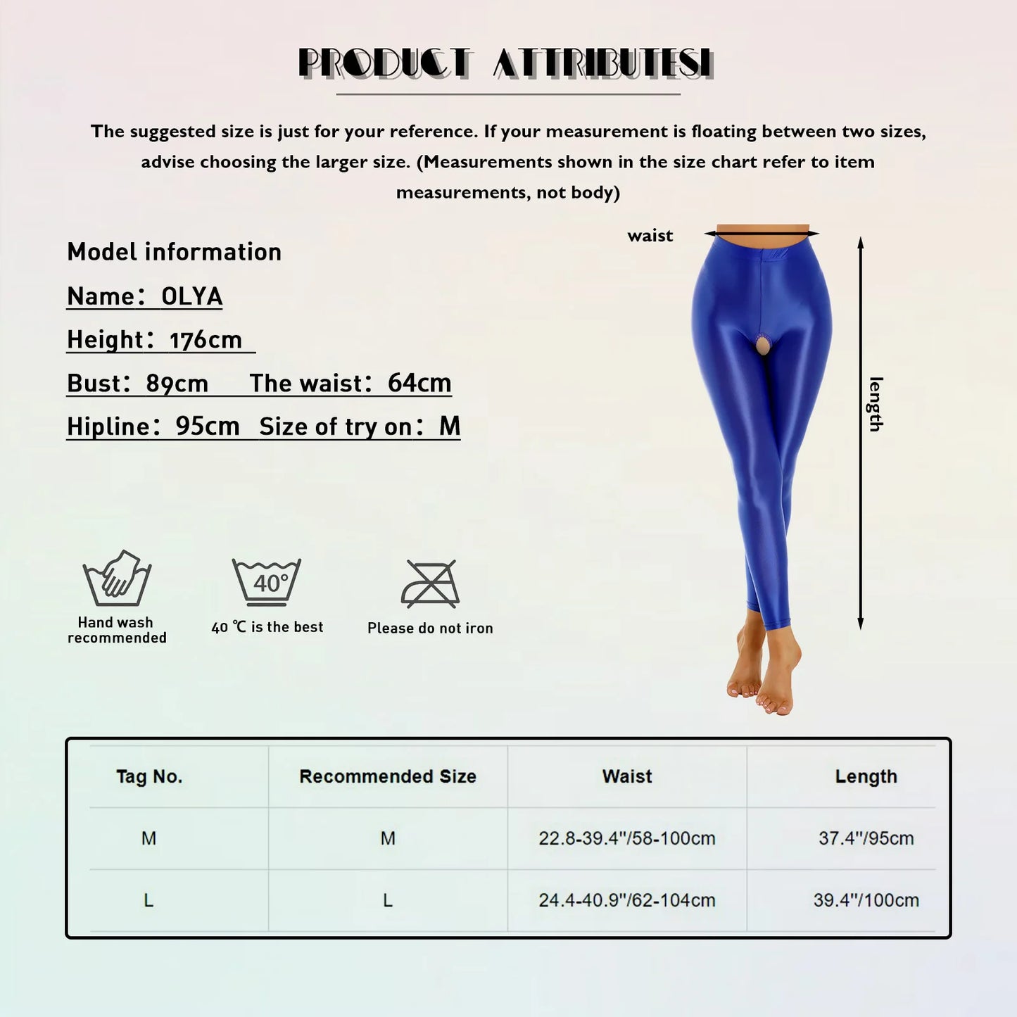 Leggings  taille haute ouvert entrejambe pour femmes