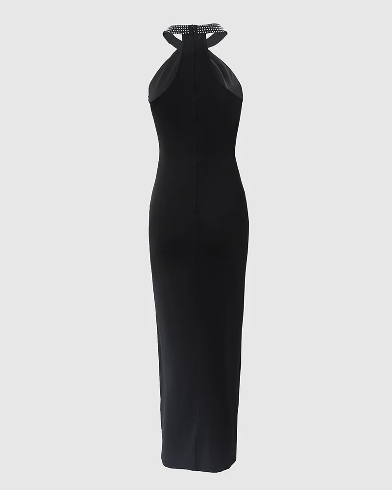 Robe longue maxi slim pour femme