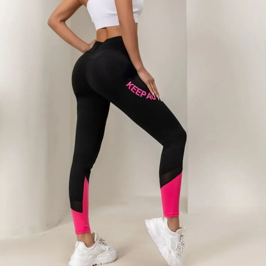 Leggings sans couture imprimé pour femmes