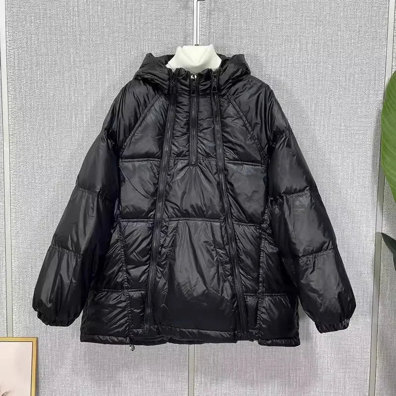 Doudoune d'hiver à capuche pour femme