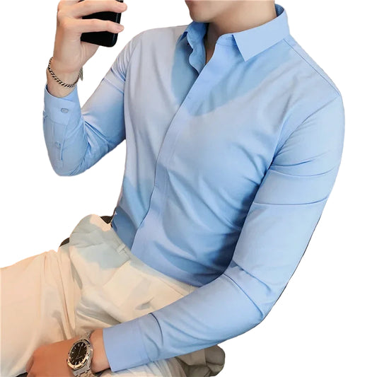 Chemise à manches longues pour hommes