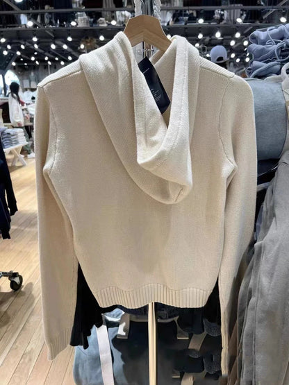 Cardigan tricoté uni, doux et mignon pour femmes