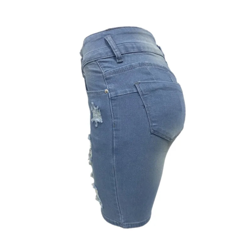 Short en jean slim sexy à la mode pour femme