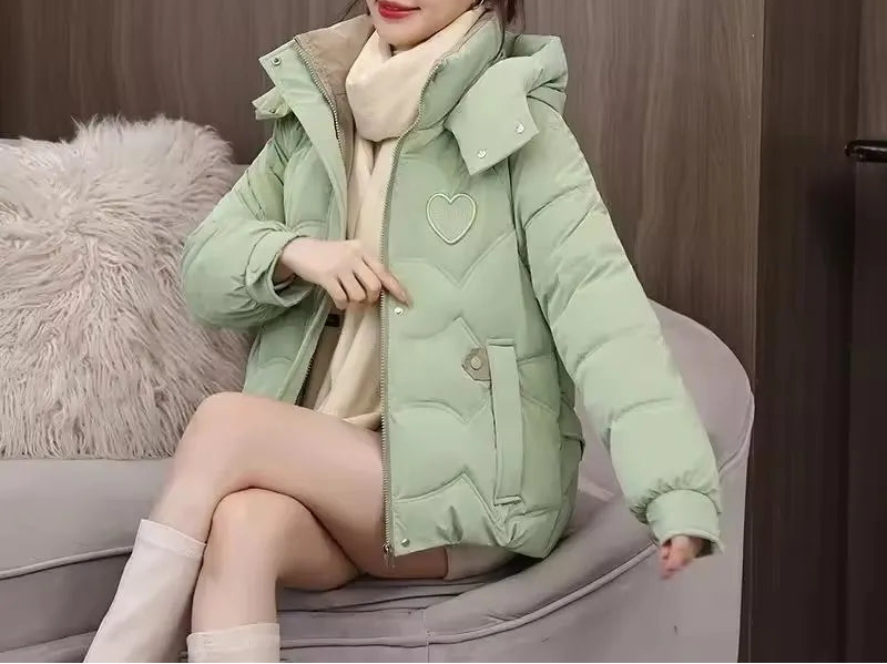 Manteau courtes rembourrées en coton pour femme