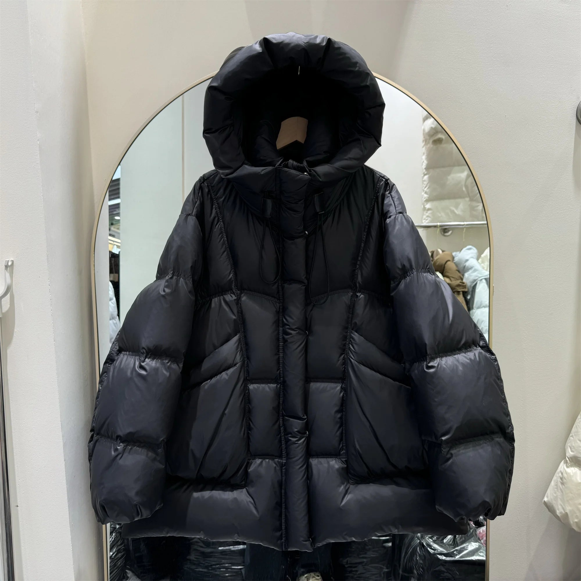 Doudoune à capuche épaisse pour femme