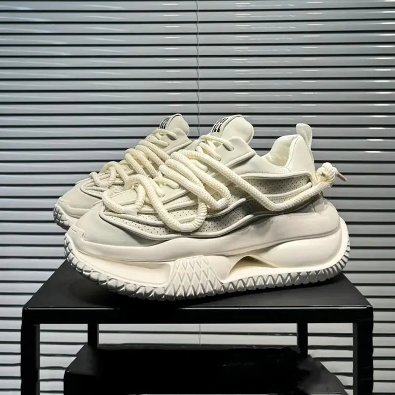 Baskets de course à lacets pour hommes