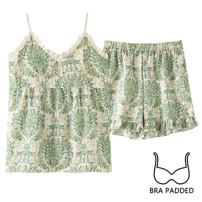 Pyjama d'été en coton doux pour femmes