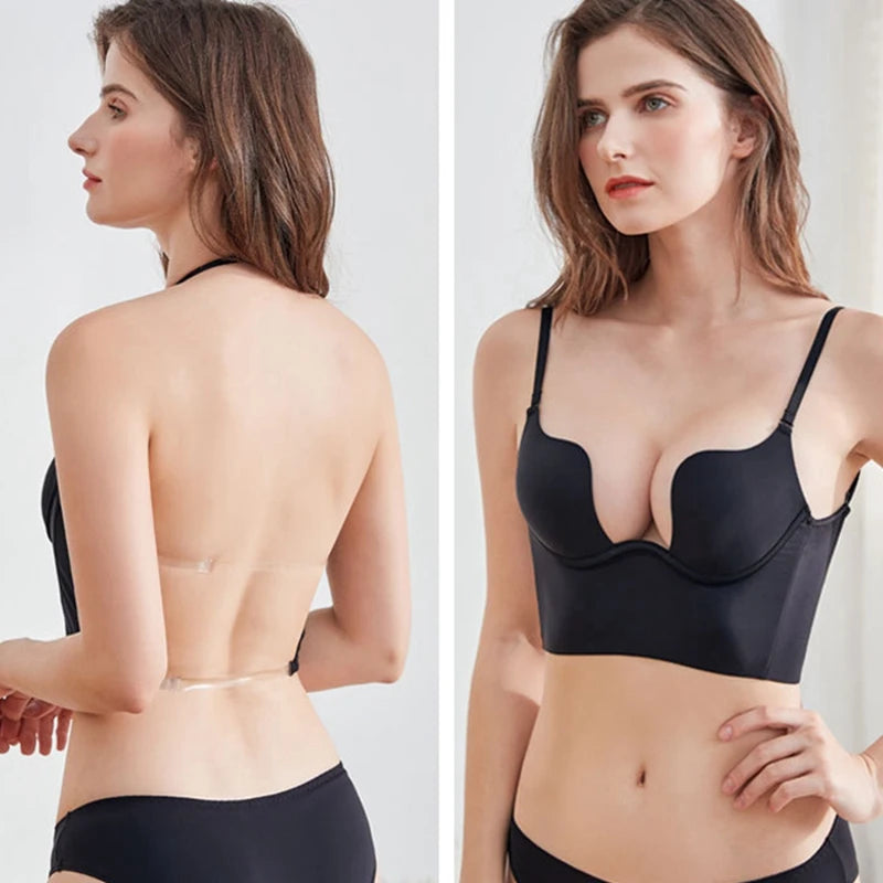 Soutien-Gorge Invisible avec Bretelles transparentes pour Femme