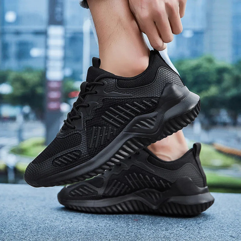 Baskets en maille respirante blanche pour hommes et femmes