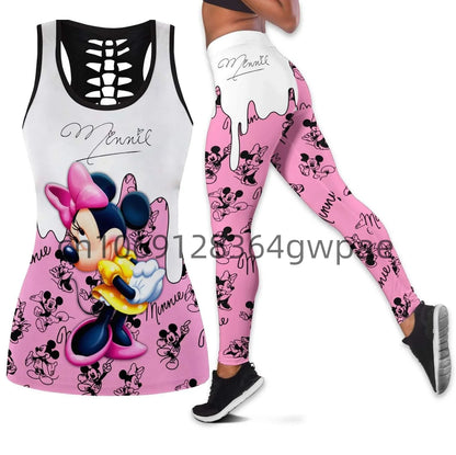 Ensemble débardeur et Leggings Disney Minnie Mous pour femmes