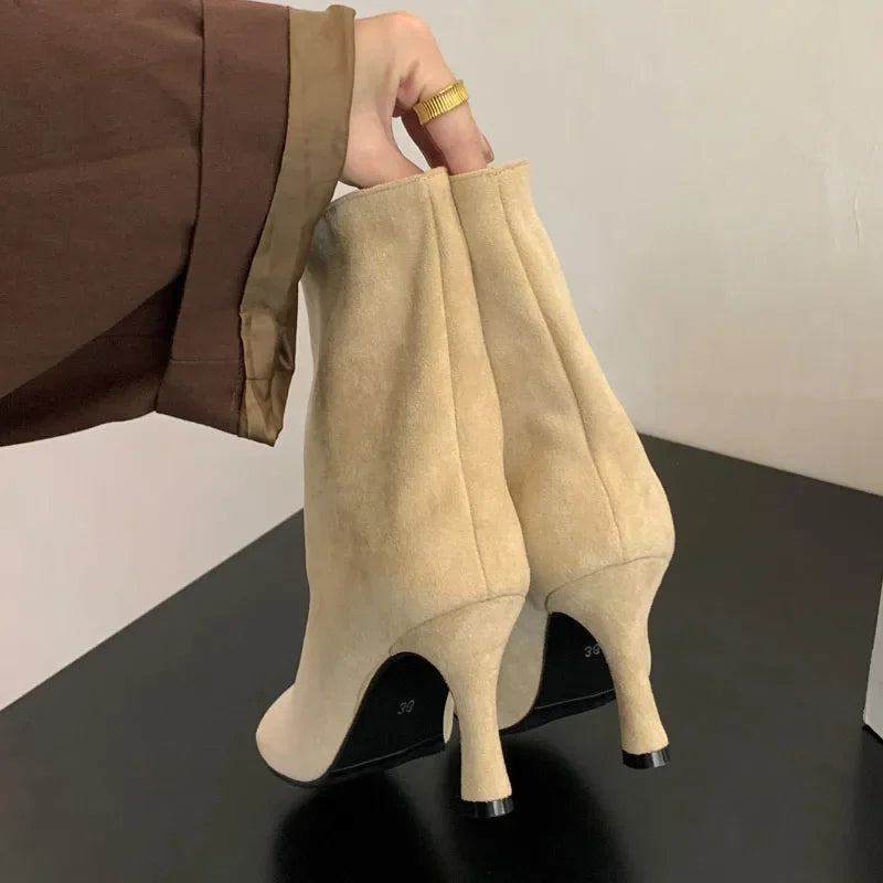Bottines à bout rond pour femmes