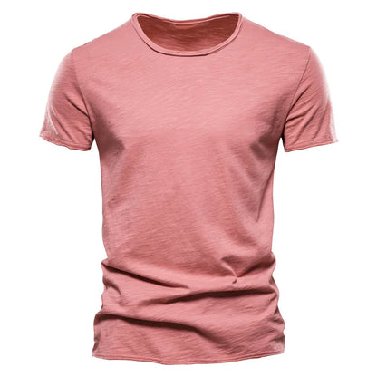 T-shirt 100 % coton à manches courtes pour hommes
