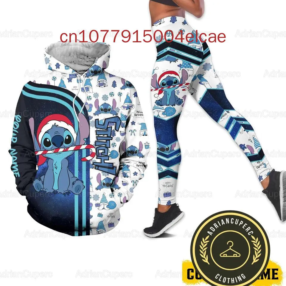 Ensemble sweat à capuche et Leggings Disney Stitch pour femme