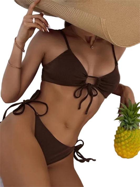 Maillot de bain 2 pièces brésilien sexy pour femmes