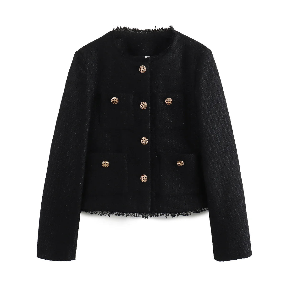 Manteau à manches longues et bouton avant pour femme