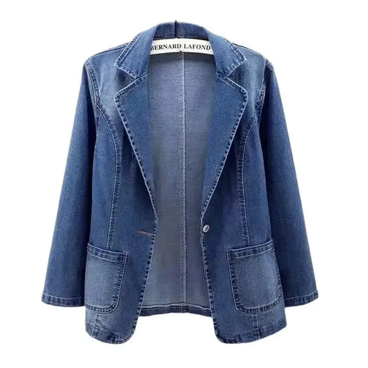 Veste de costume en jean pour femmes