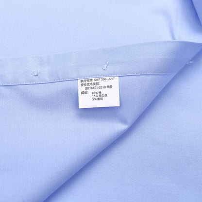 Chemise à manches longues en coton élastique pour hommes