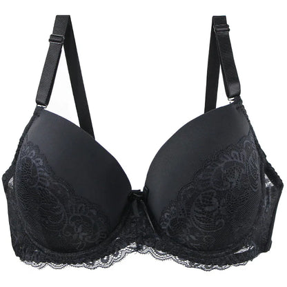 Soutien-gorge push-up en dentelle florale sans couture pour femmes