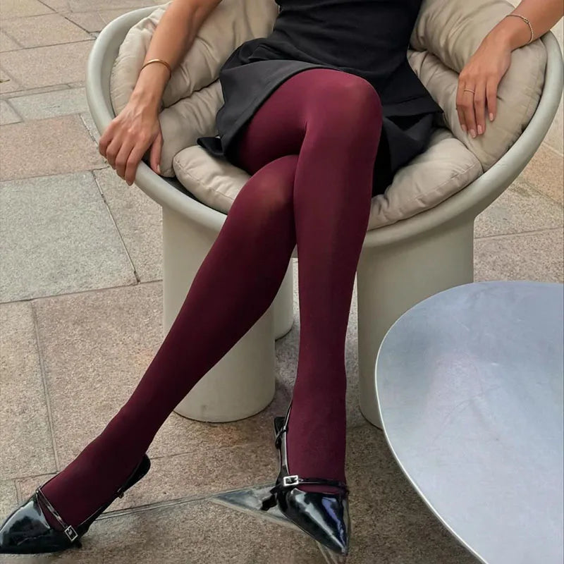 Leggings transparents rouges pour femmes