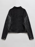 Veste courte en jean pour femme