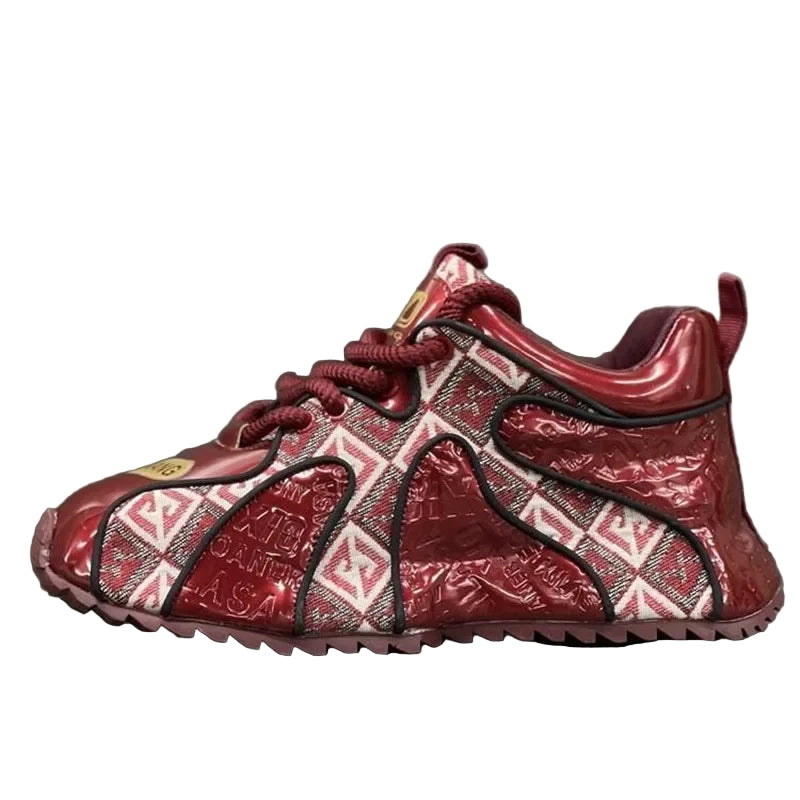 Baskets épaisses brodées personnalisées pour hommes