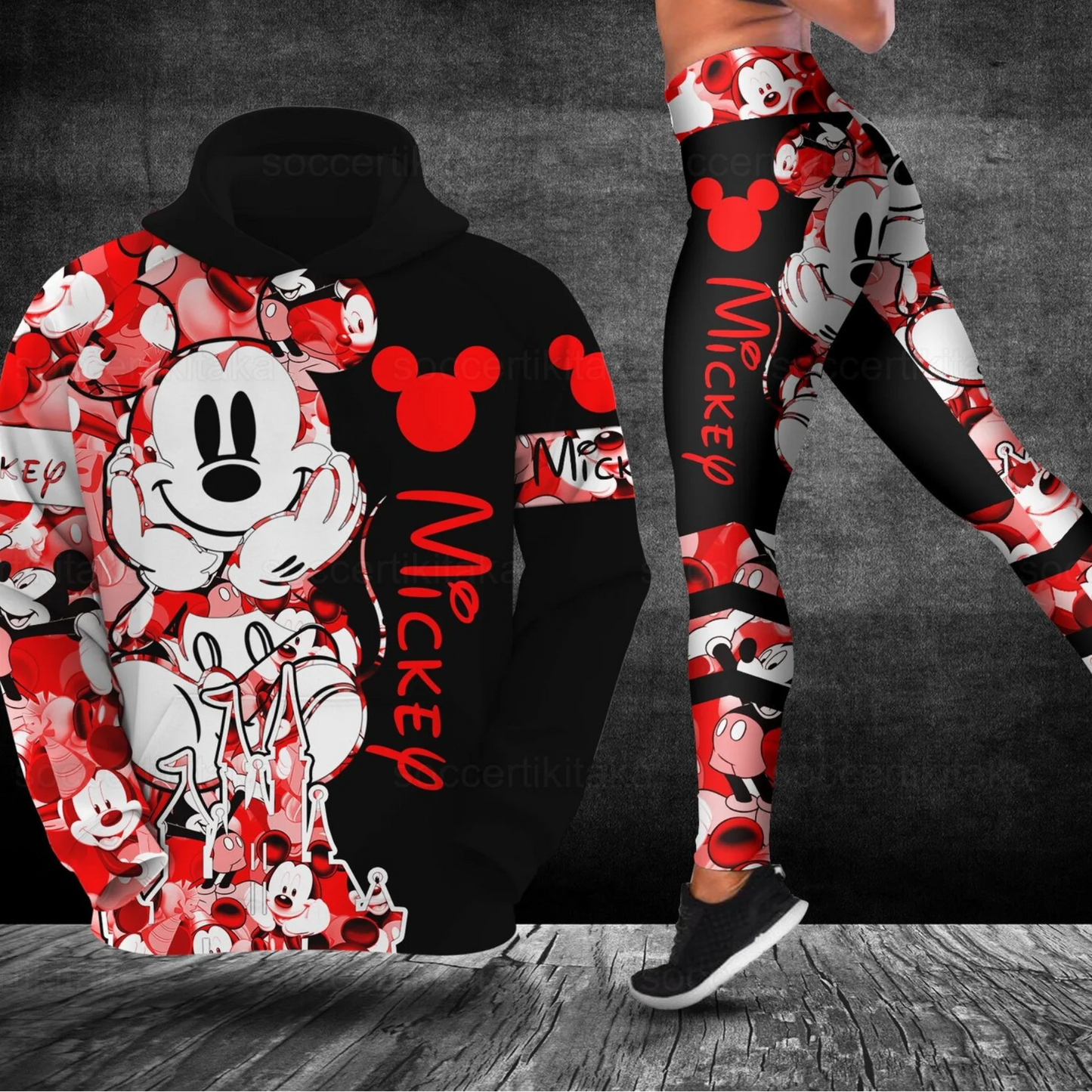 Ensemble sweat à capuche et Leggings Disney Mickey  pour femme