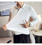 Polo à manches longues pour hommes