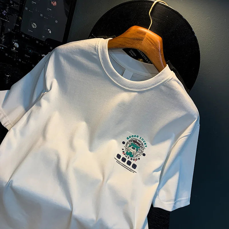 T-shirt à manches courtes et col rond pour homme