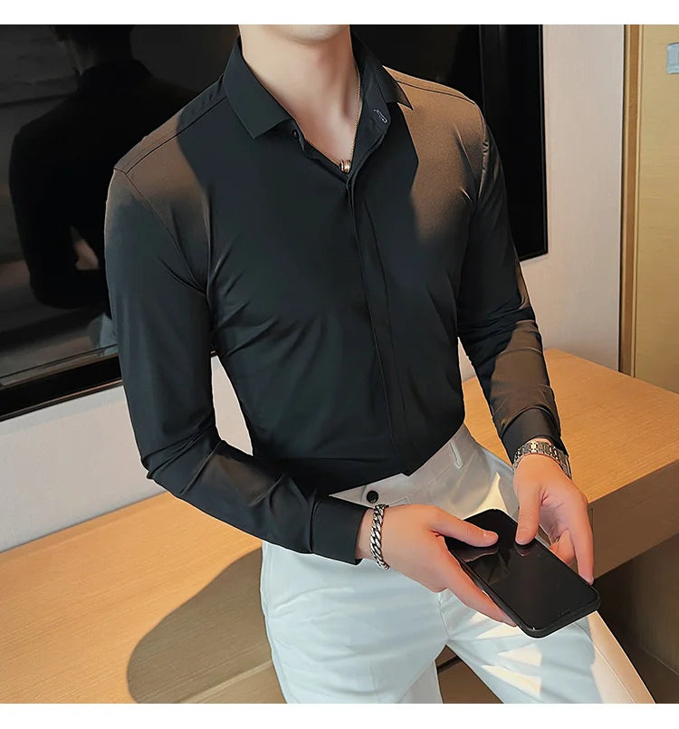 Chemises à manches longues pour hommes