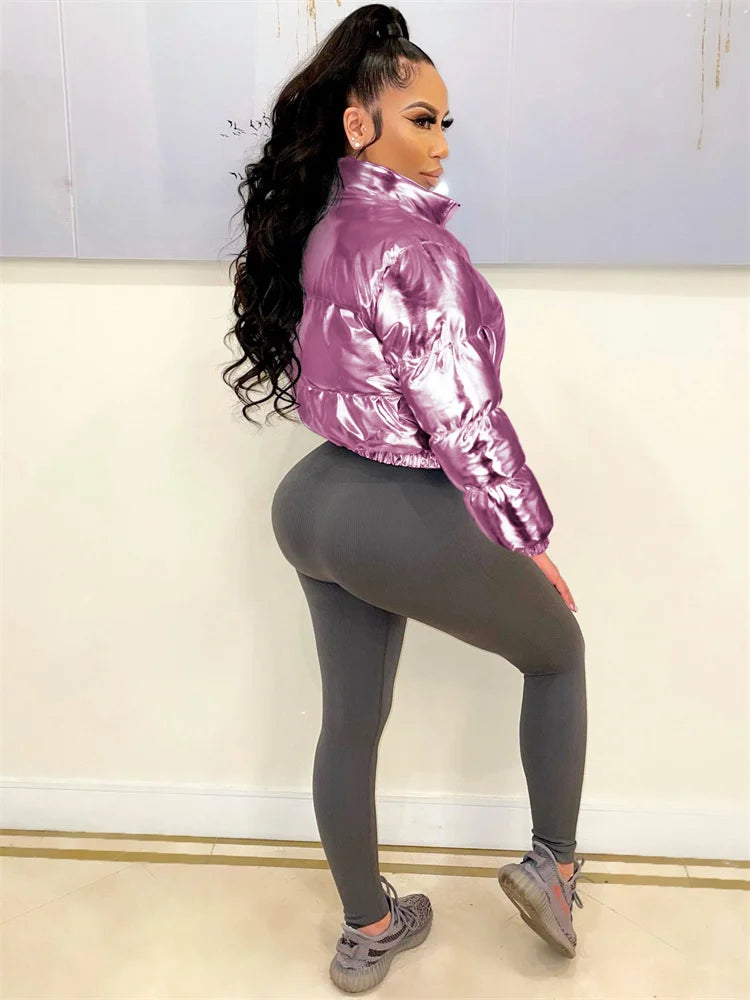 Manteau col rabattu et fermetures éclair pour femmes