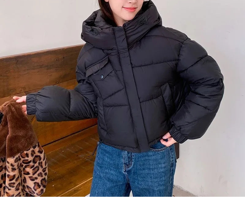 Manteau Parka à capuche pour femme