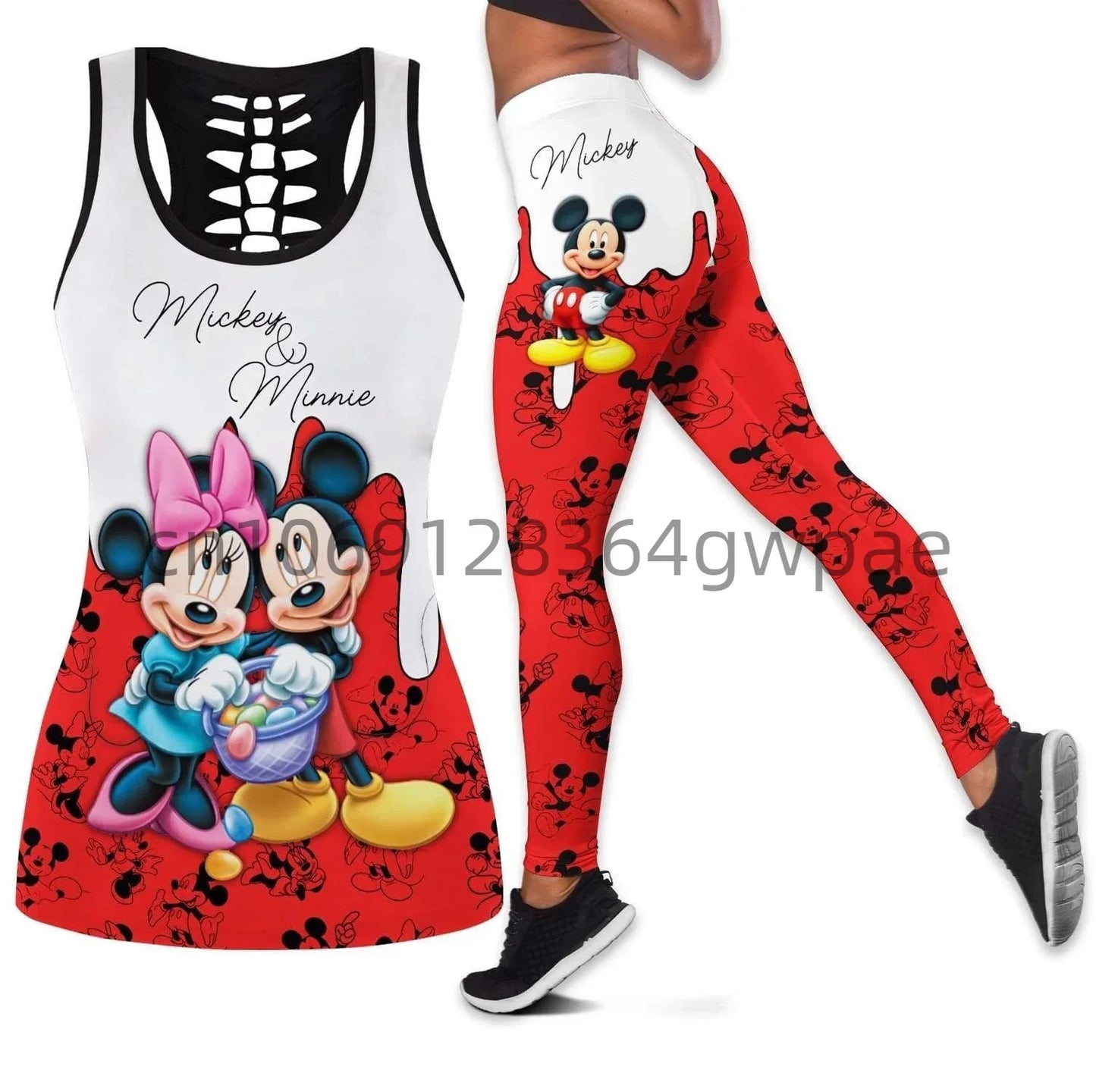 Ensemble débardeur et Leggings Disney Minnie Mous pour femmes