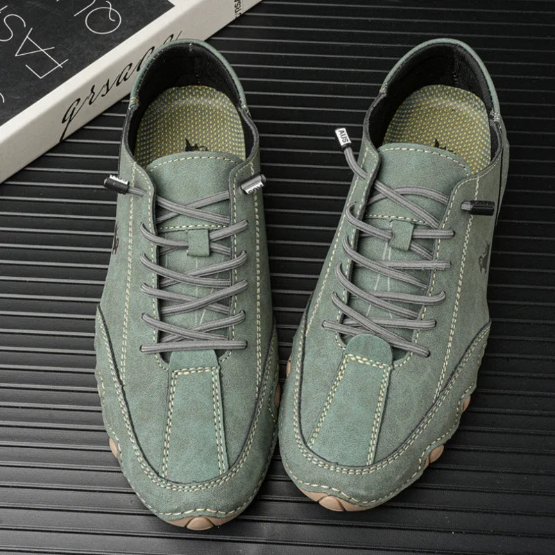 Chaussures de sport décontractées en cuir pour hommes