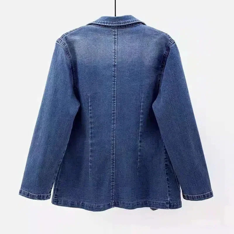 Veste de costume en jean pour femmes