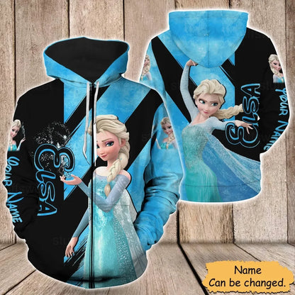 Ensemble sweat à capuche et Leggings princesse Elsa Disney la reine des neiges pour femme