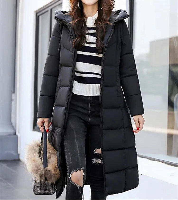 Parka d'hiver longue pour femme