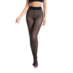 Collants translucides en velours élastique pour femmes