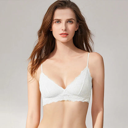 Ensembles Soutien-gorge et culotte en dentelle transparente pour femme