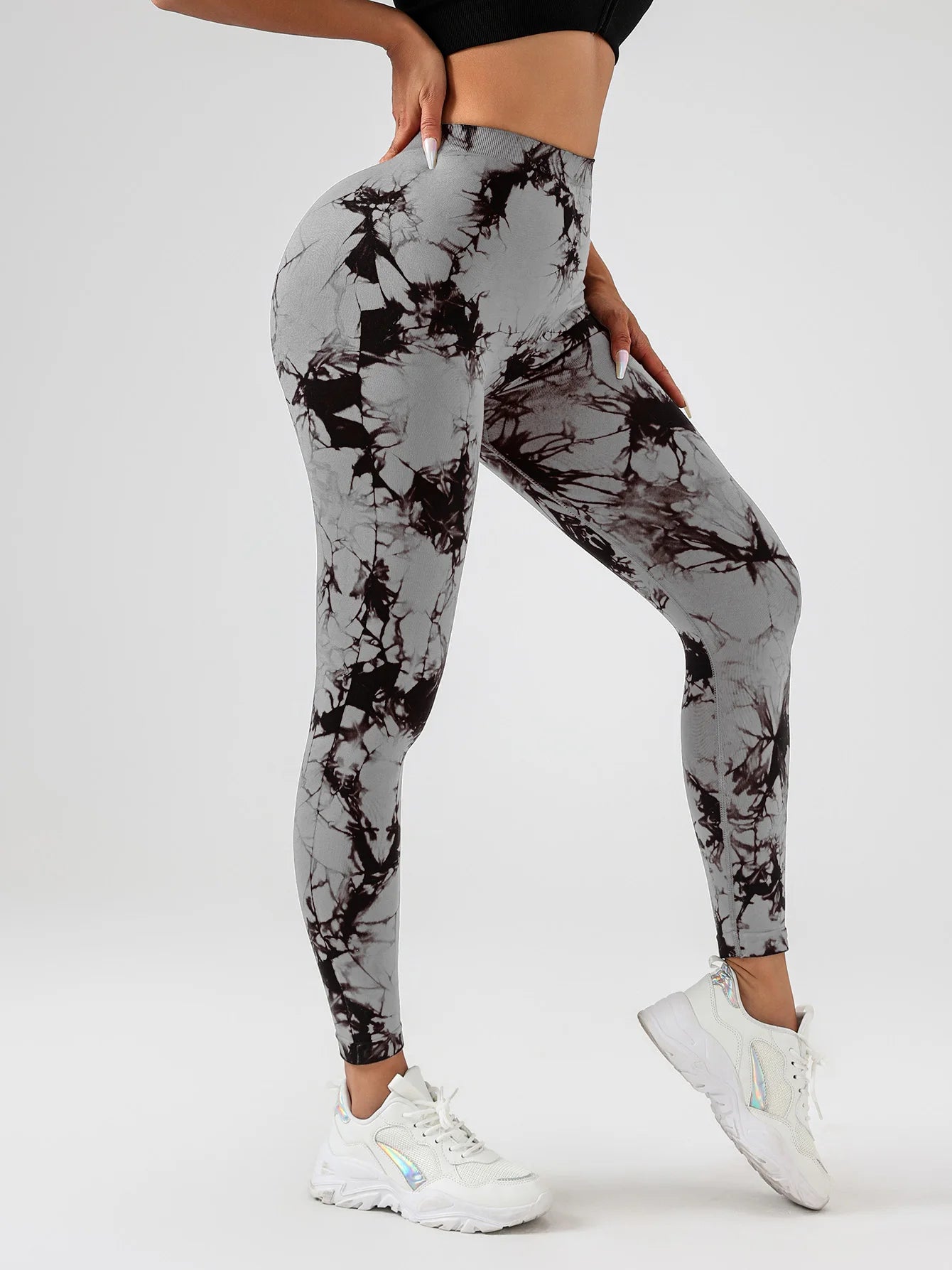 Leggings de yoga taille haute en élasthanne pour femmes