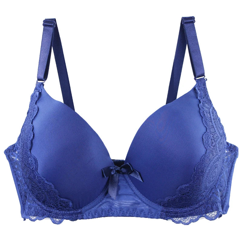Soutien-gorge rembourré Push Up en dentelle pour femmes