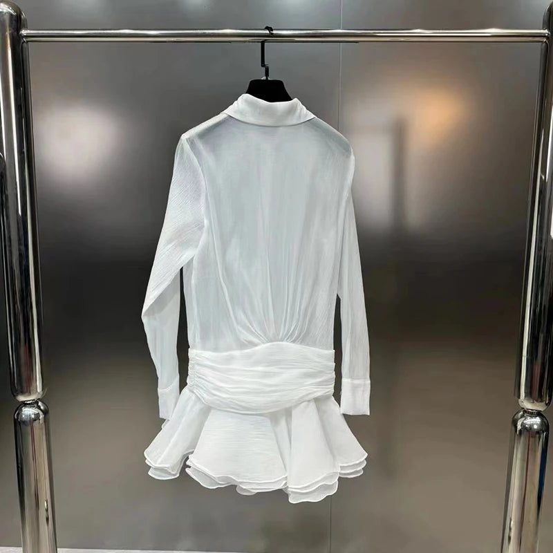 Mini robe en mousseline de soie pour femmes