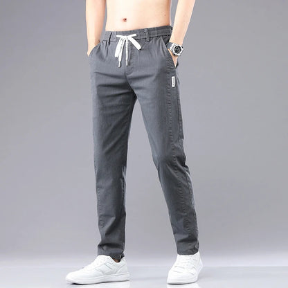 Pantalon d'été classique en coton pour hommes