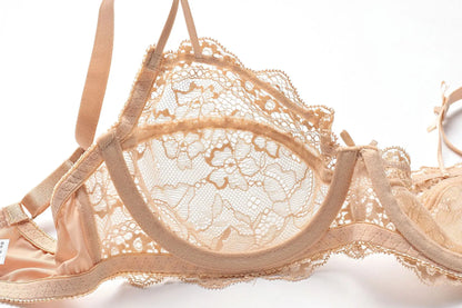 Ensemble de sous-vêtements respirants en dentelle, sexy et charmant, soutien-gorge ultra fin